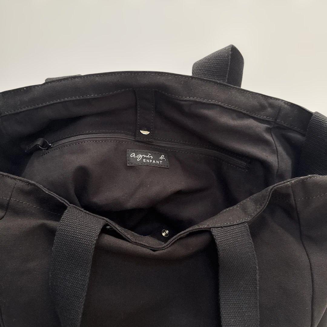 agnes b. キャンバスペアレントバッグ ブラック