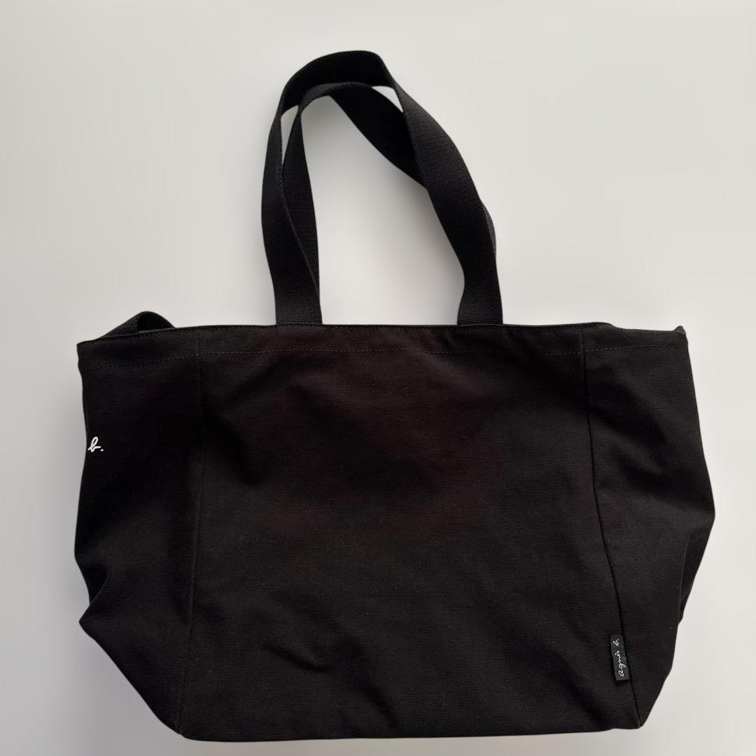 agnes b. キャンバスペアレントバッグ ブラック