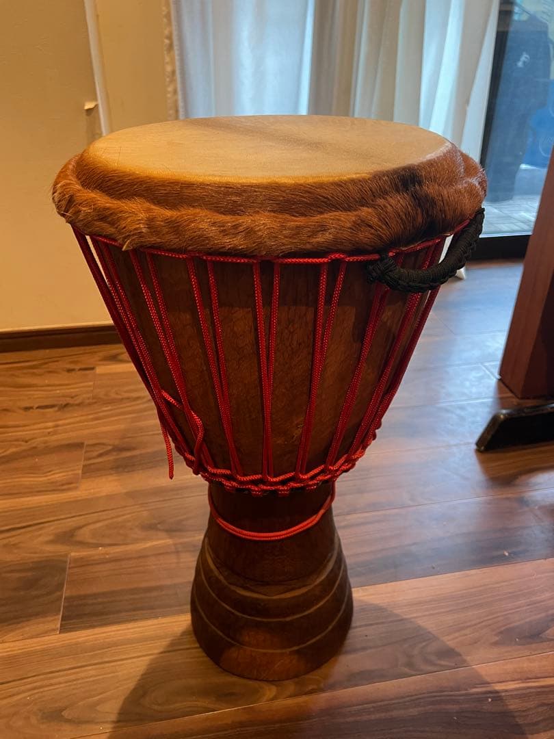 木製パーカッション 楽器　打面30センチジャンベ