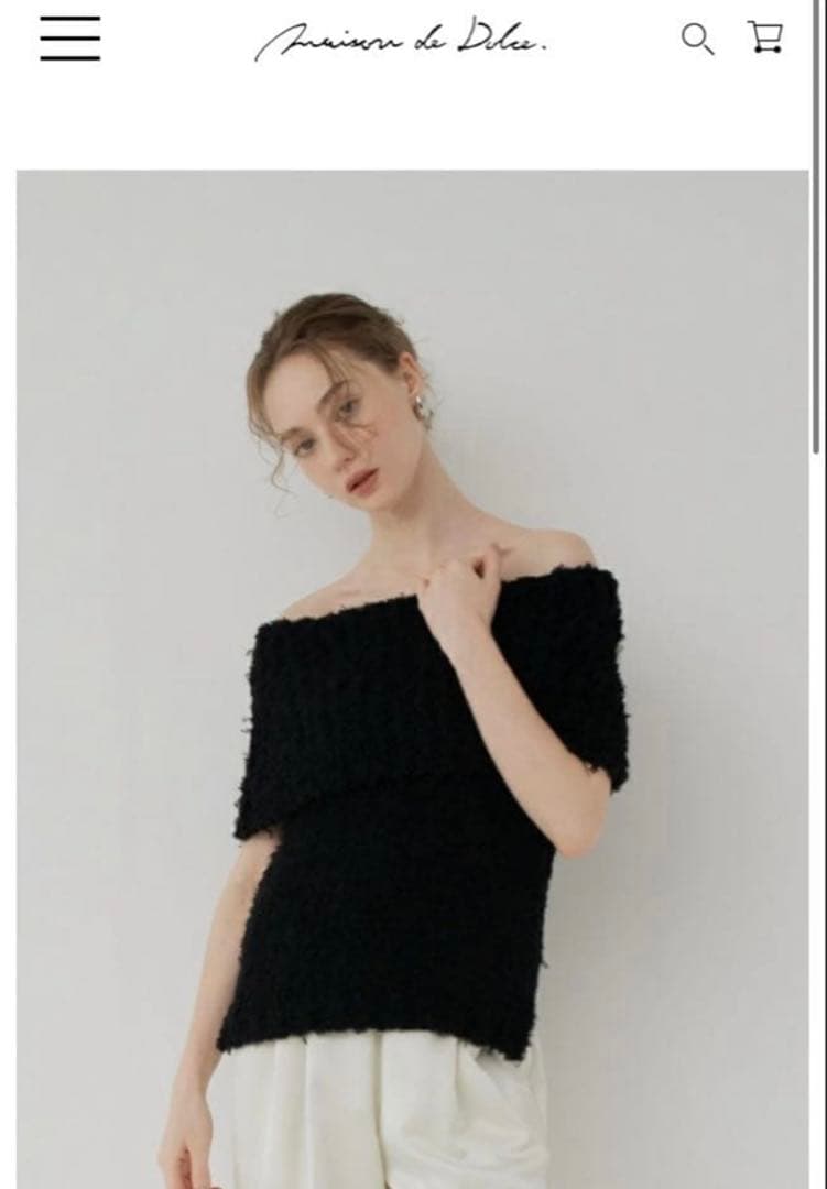 さ*ず様 本日限定価格新品タグ付き メゾンドドルチェ aimer knit/エメ