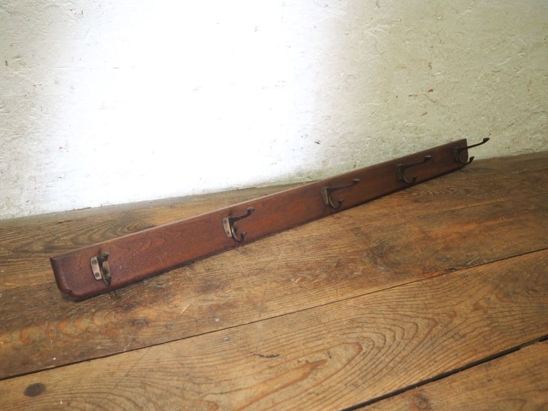 1175 ①アンティーク　ウォールフック　壁掛け　帽子掛け　金具　古道具レトロ