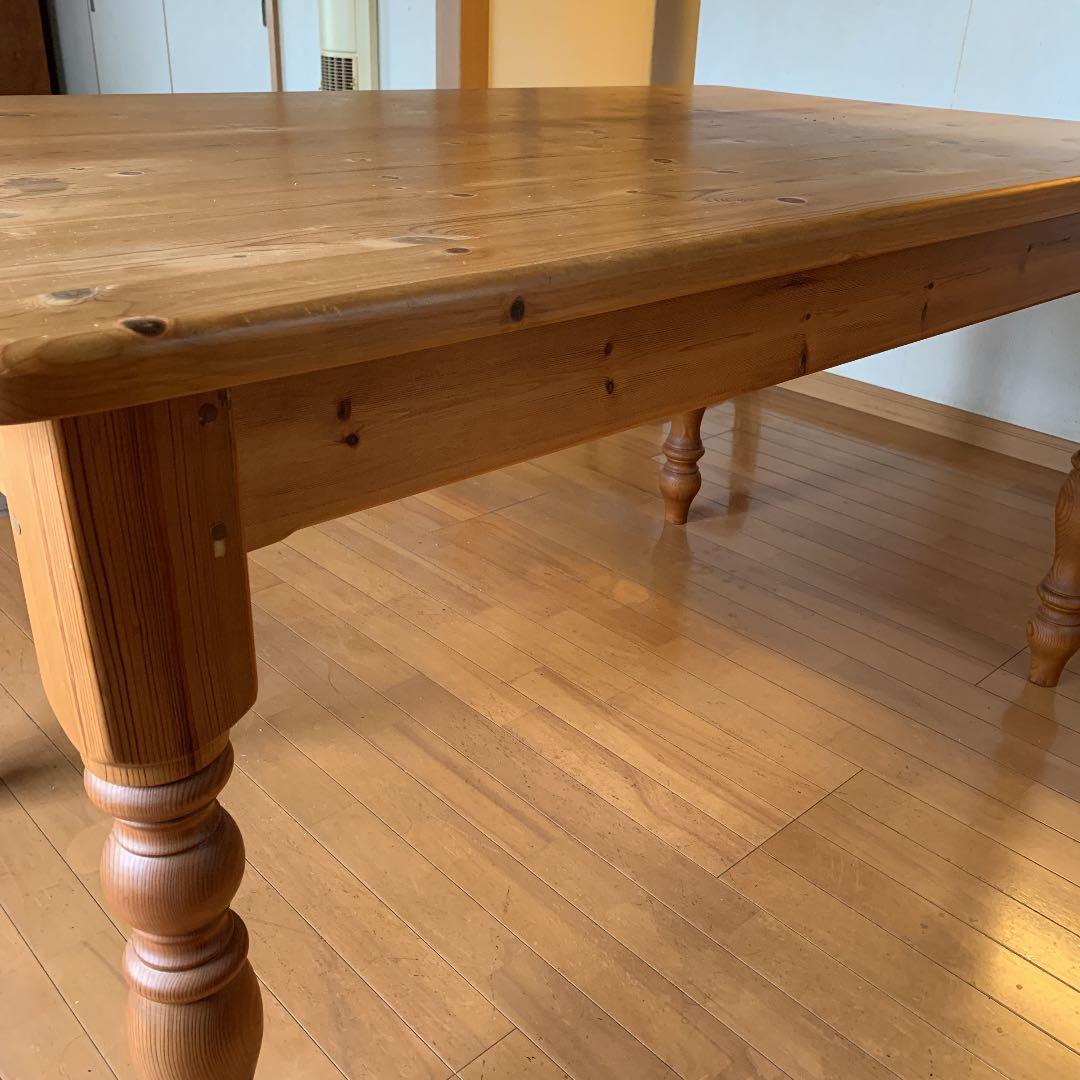 LIGHTHOUSE 英国製　パイン　無垢　ダイニングテーブル　引出し付き