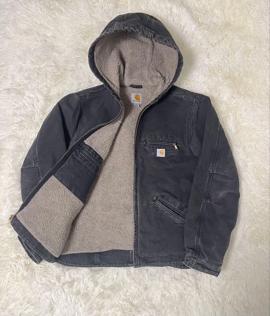 [良フェード] Sサイズ　カーハート　シエラジャケット　ブラック