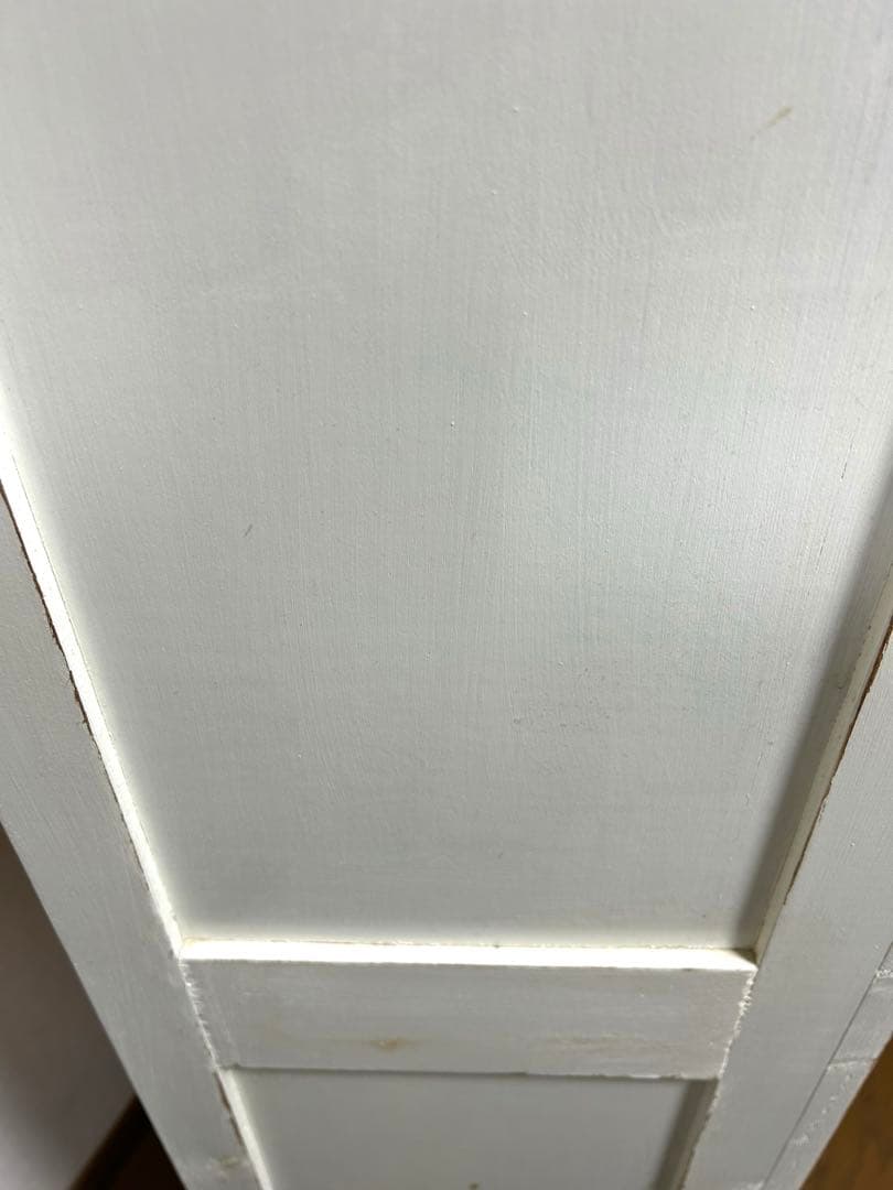 ハンドメイドモールガラス棚キャビネット食器棚古道具 古いものキッチン一部難アリ