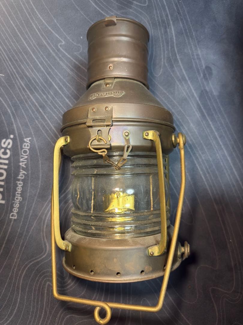 オイルランタン anchor 船舶用 マリンランプ アンティーク ヴィンテージ