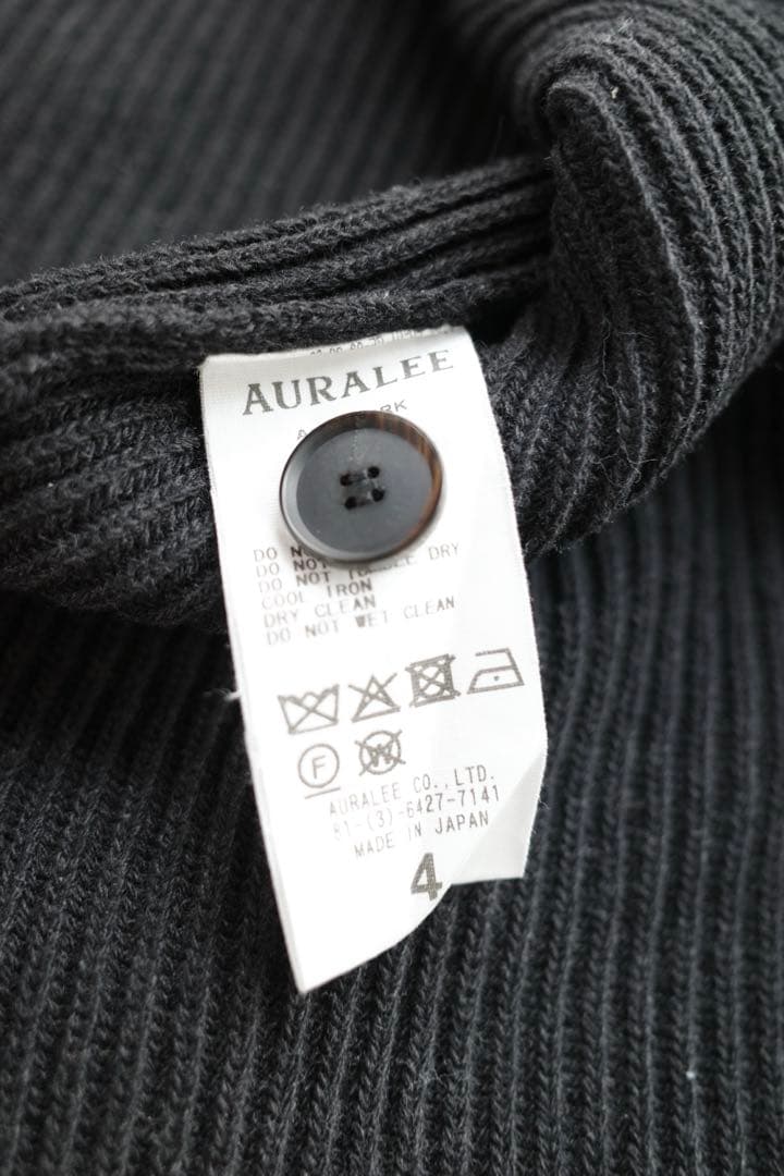トップス 25AW auralee WOOL RIB KNIT SHIRT