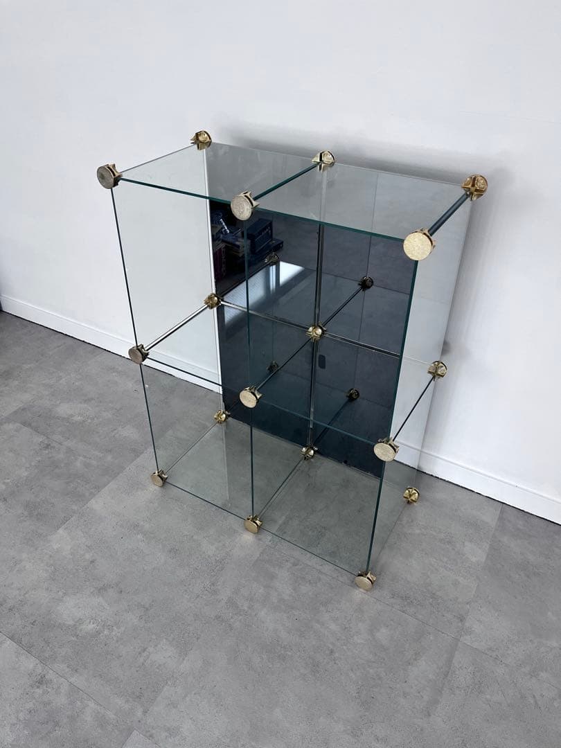 ガラスモジュールラック　ヴィンテージ