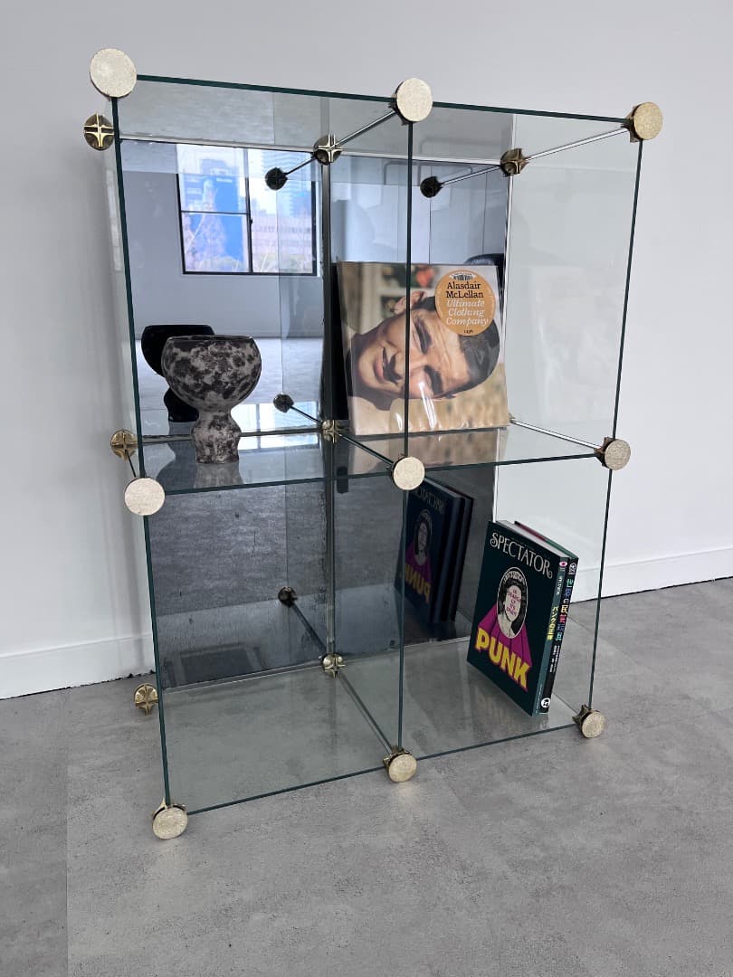 ガラスモジュールラック　ヴィンテージ