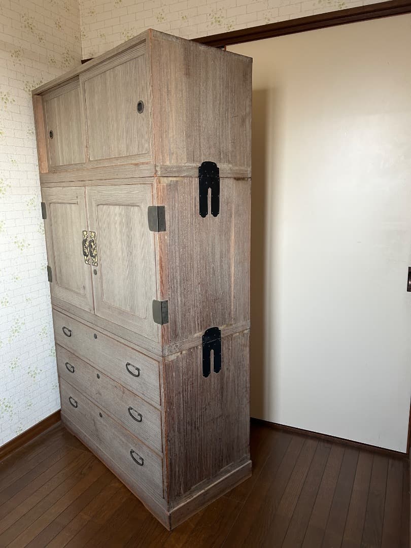 【中古品】桐箪笥　和箪笥　着物収納　桐製　レトロ　時代家具