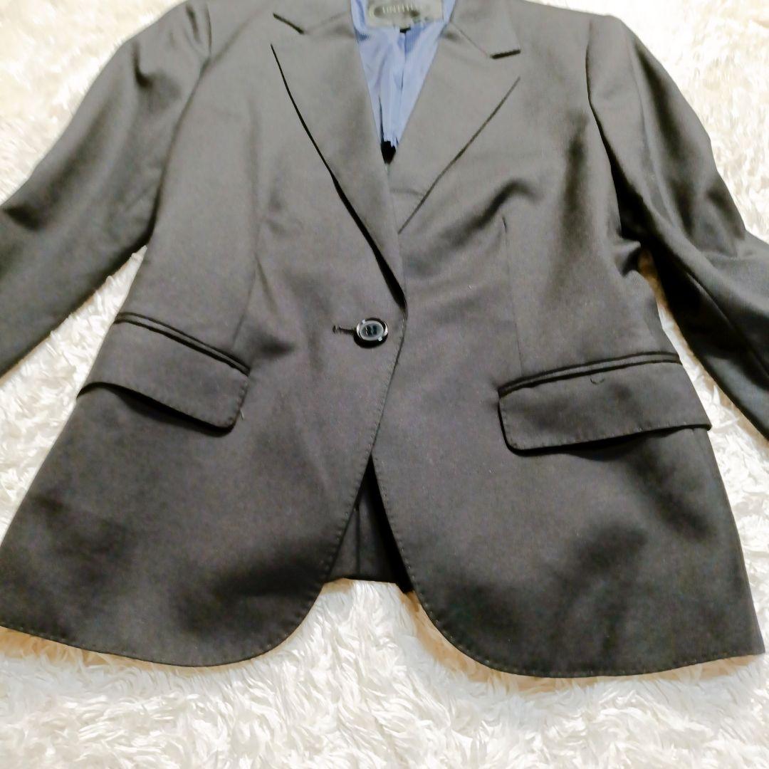 大きいサイズ UNTITLED アンタイトル パンツスーツ XL ブラックシルク