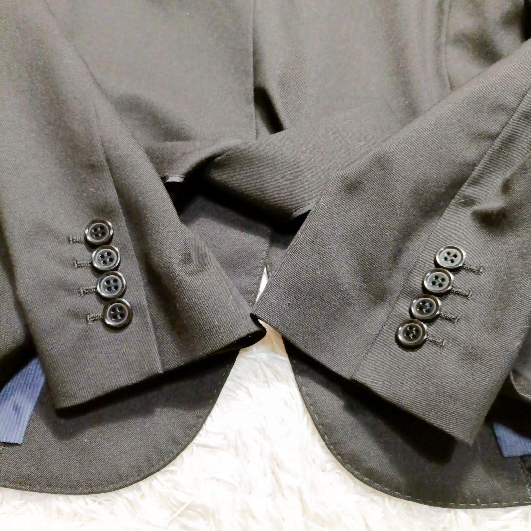 大きいサイズ UNTITLED アンタイトル パンツスーツ XL ブラックシルク