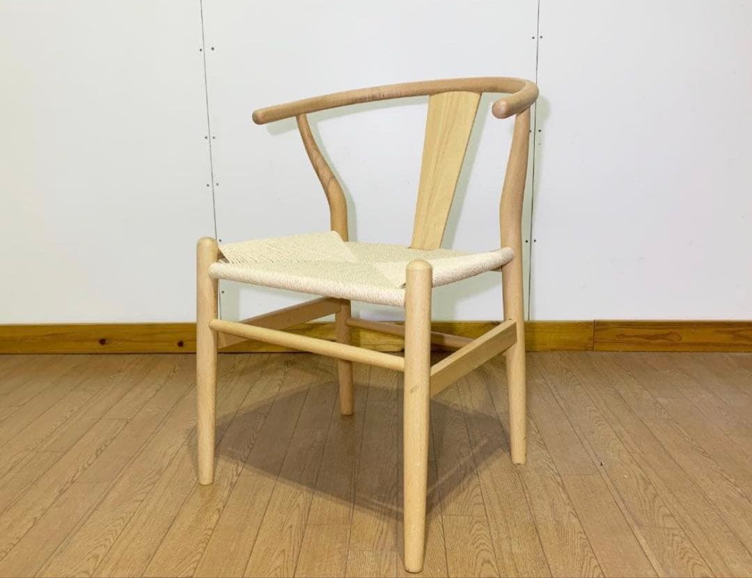 木製ノルディック調チェアー単品/アウトレット/ナチュラル×WH（25）