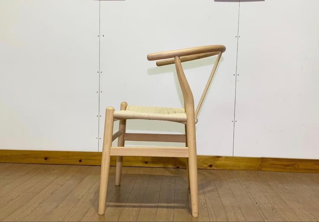 木製ノルディック調チェアー単品/アウトレット/ナチュラル×WH（25）