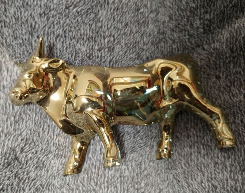 バカラ クリスタル 干支 丑 オックス 雄牛 ゴールド