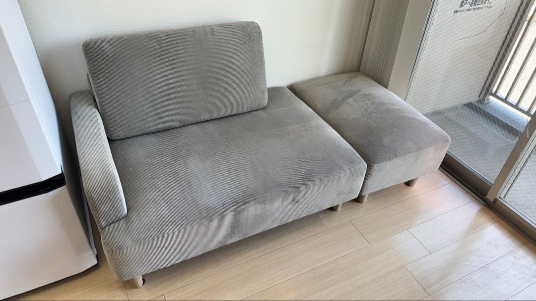 ローソファ・カウチソファ・グレー