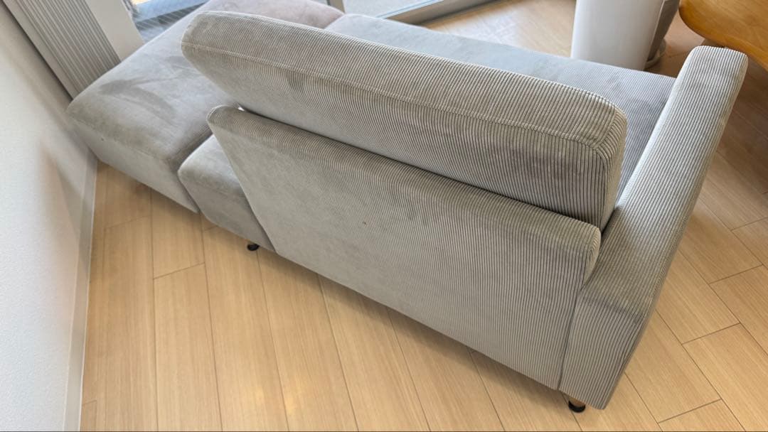 ローソファ・カウチソファ・グレー