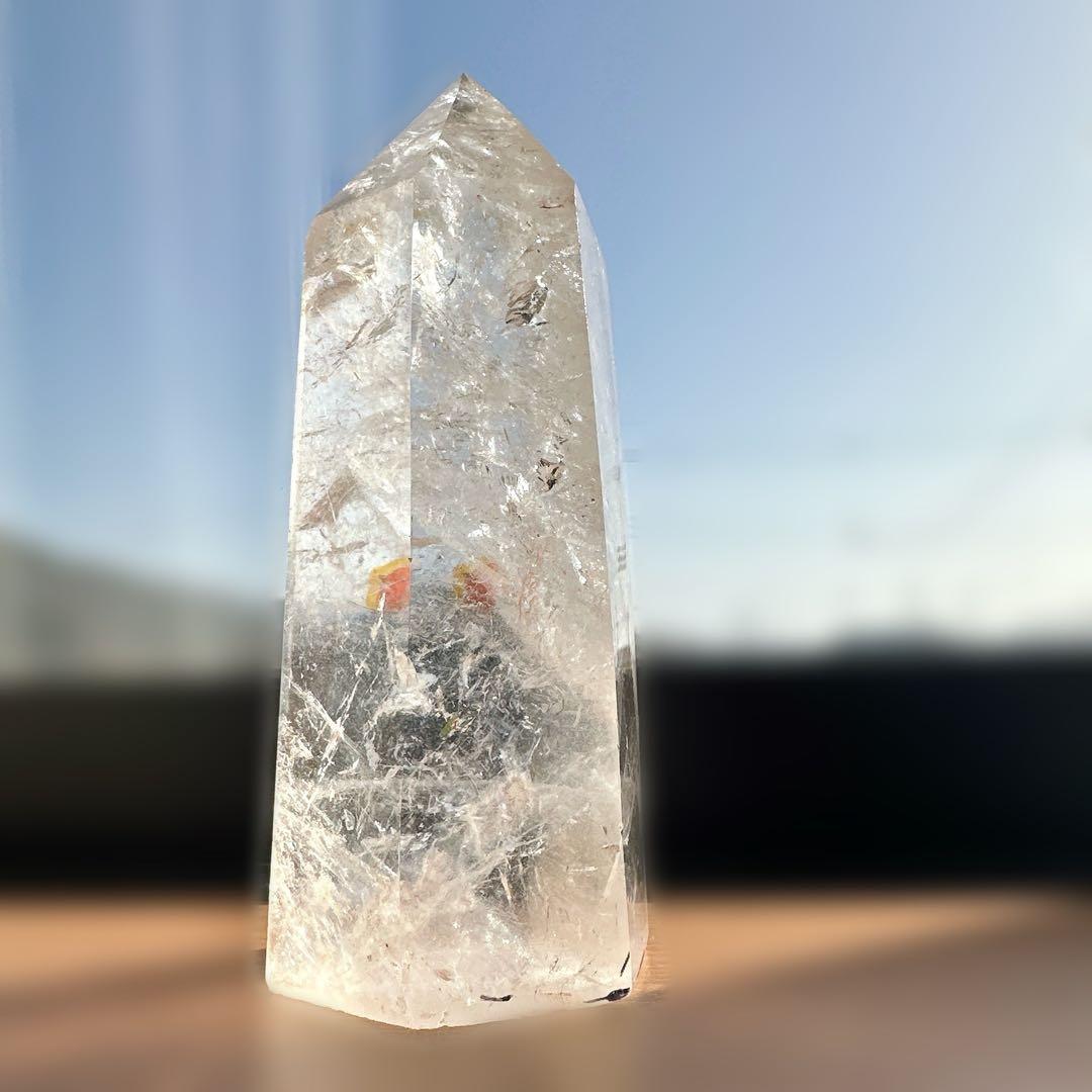 オーロラクォーツ　ライモナイト　ポイント　タワー　天然石