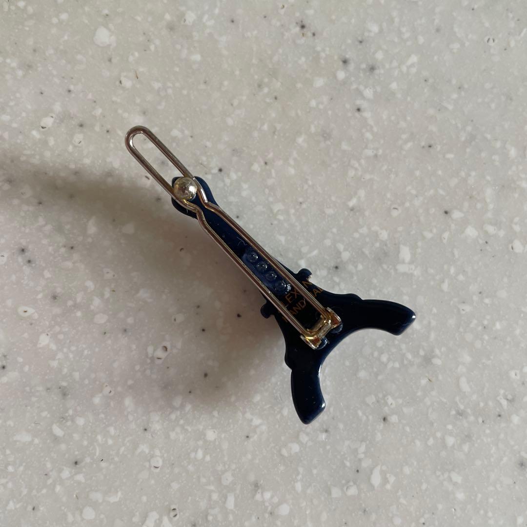 アレクサンドルドゥパリ　エッフェル塔 ヘアピン 青色