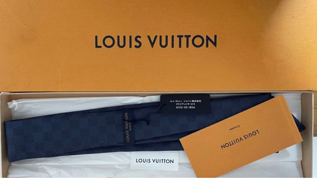 【未使用】LOUIS VUITTON クラヴァット・ダミエ クラシック