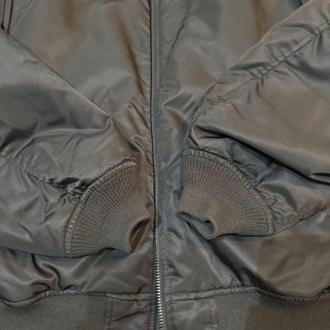 BEAMS MA-1 リラックスフィット 中綿ジャケット　ブラックM
