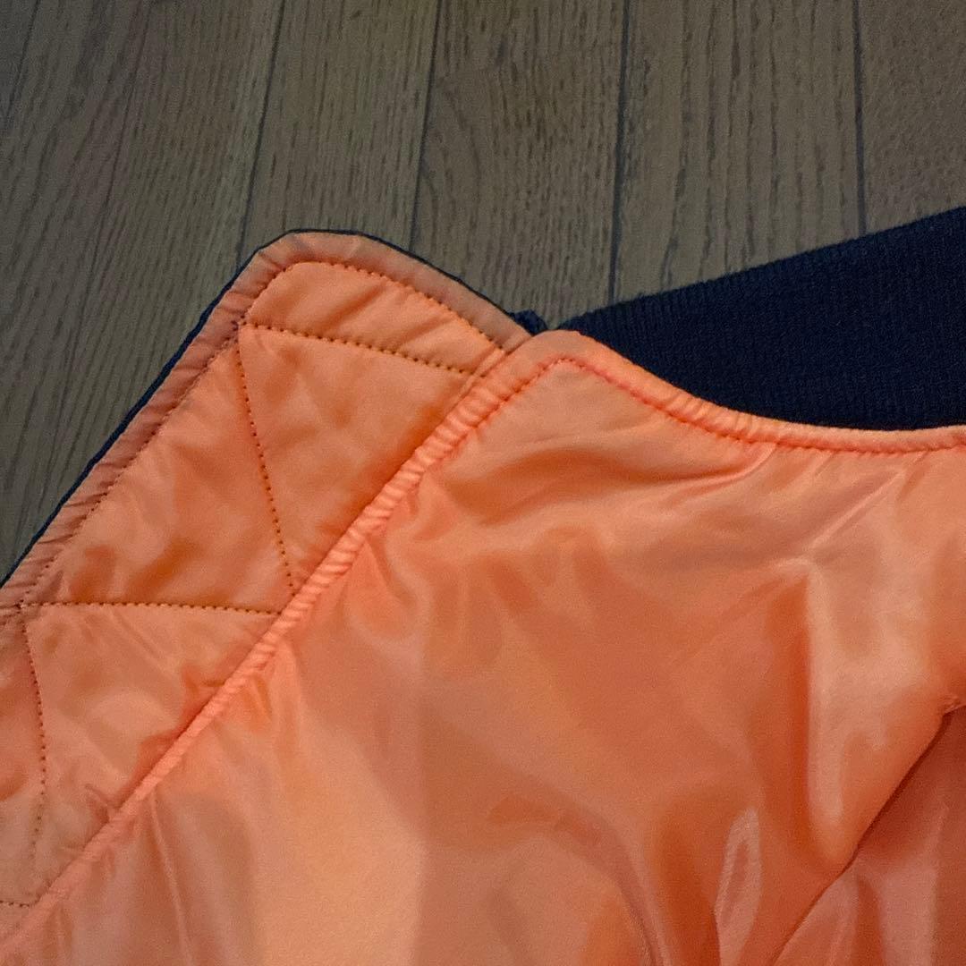 BEAMS MA-1 リラックスフィット 中綿ジャケット　ブラックM