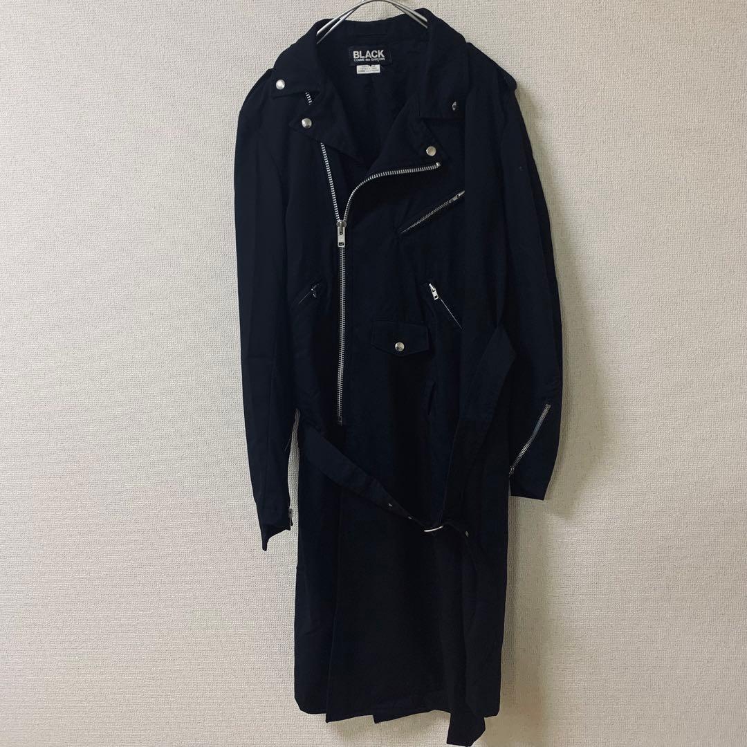 BLACK COMME des GARCON ライダースコート　ねじれ　黒　XL