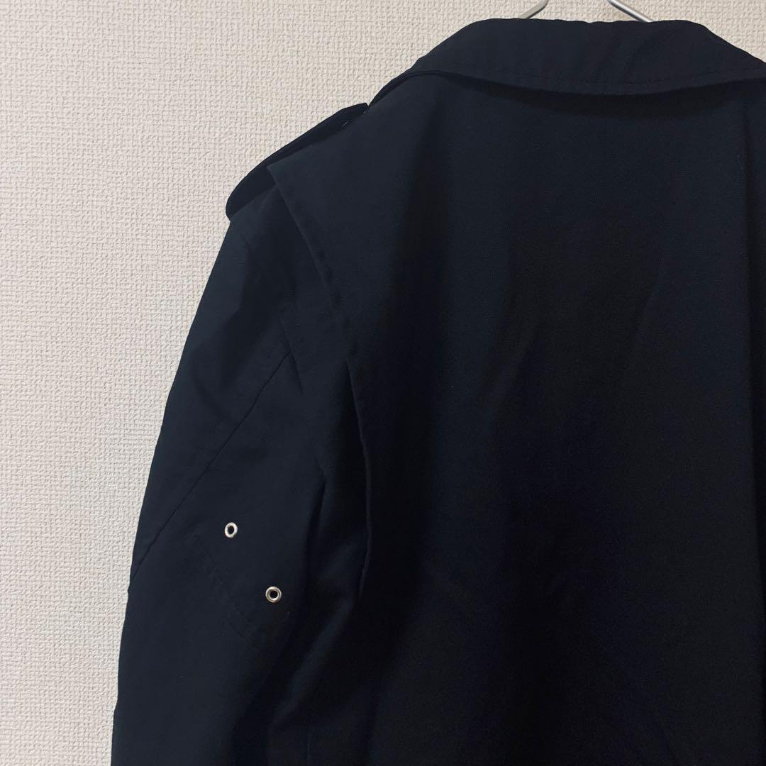 BLACK COMME des GARCON ライダースコート　ねじれ　黒　XL
