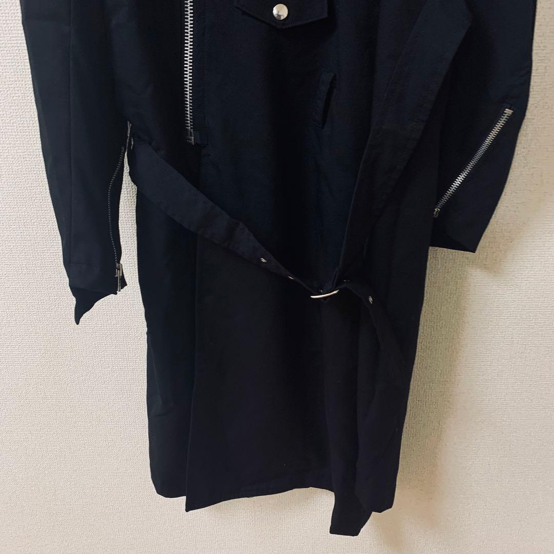 BLACK COMME des GARCON ライダースコート　ねじれ　黒　XL