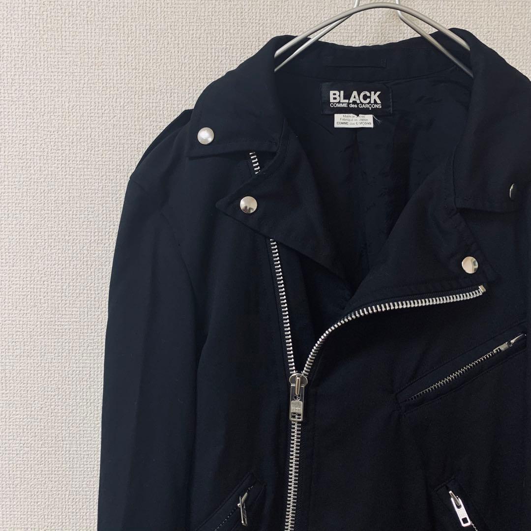 BLACK COMME des GARCON ライダースコート　ねじれ　黒　XL