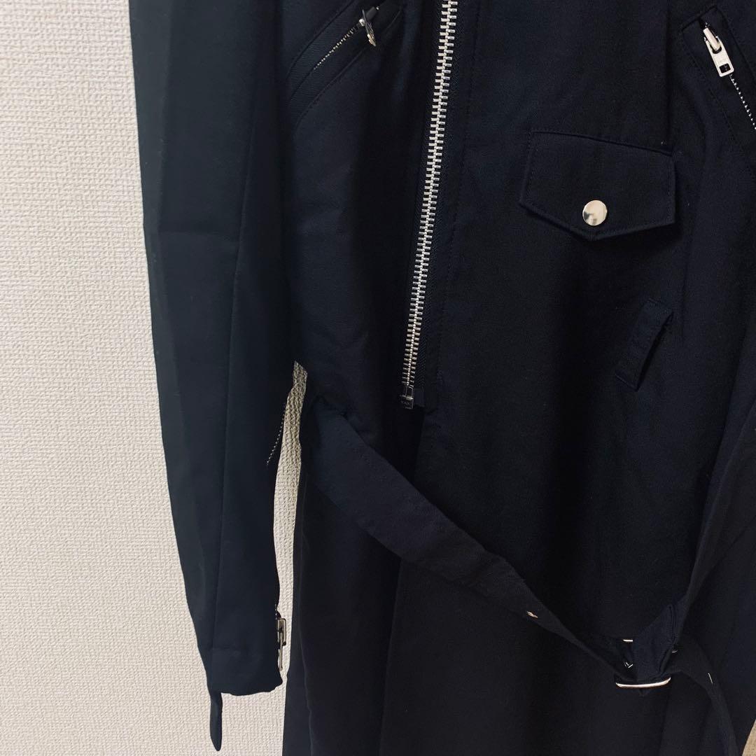BLACK COMME des GARCON ライダースコート　ねじれ　黒　XL