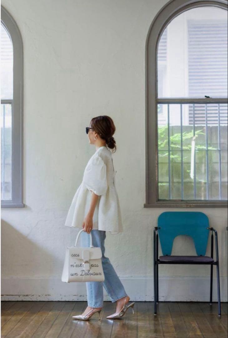 【bluelea】シルキージャガードブラウス