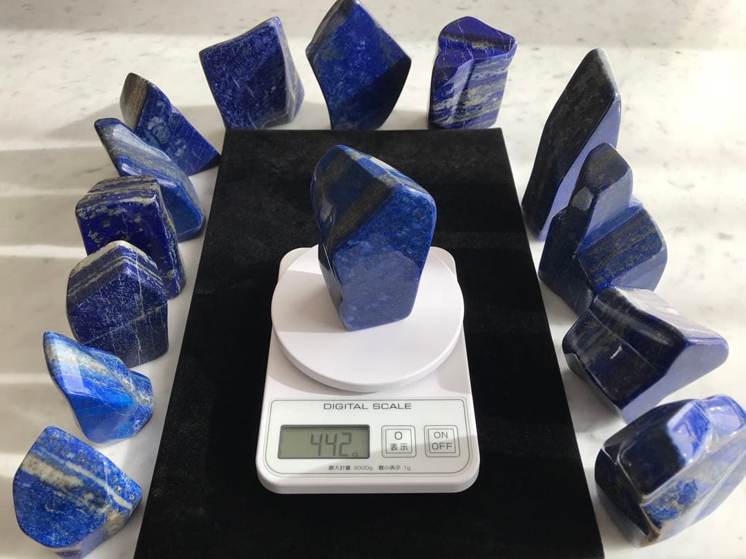 天然ラピスラズリ14個セット(5,357g)
