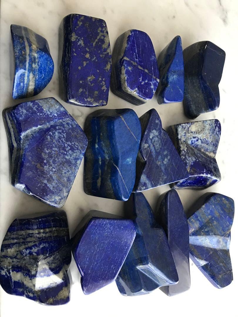 天然ラピスラズリ14個セット(5,357g)