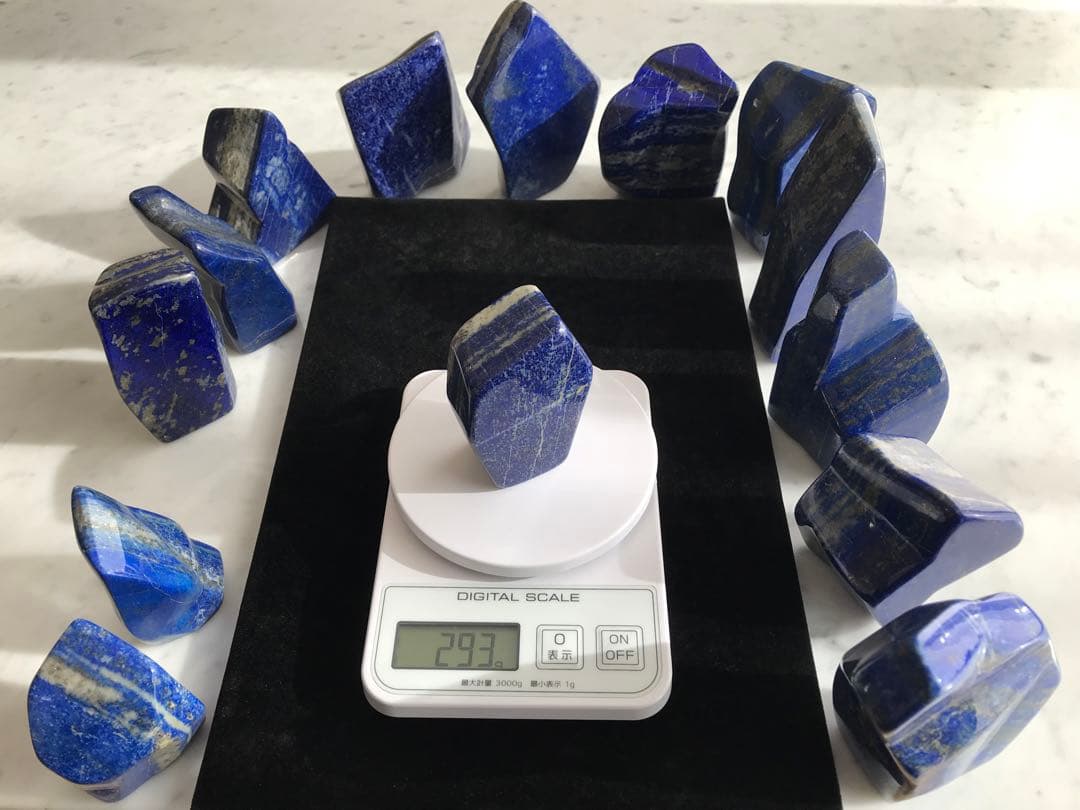 天然ラピスラズリ14個セット(5,357g)