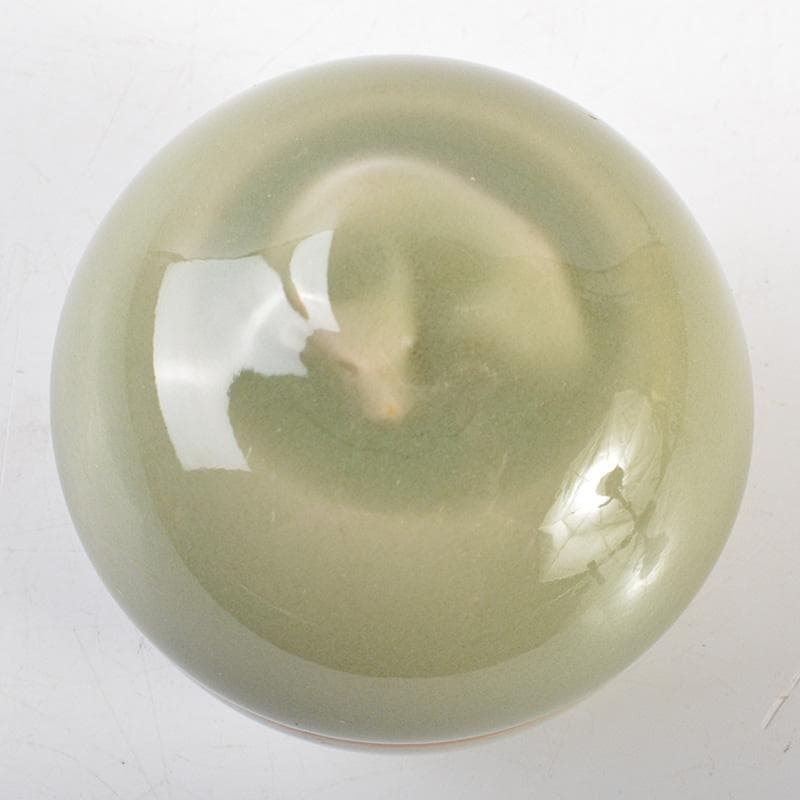 茶道具　諏訪蘇山作　青磁　牛　香合　共箱　M　R7261