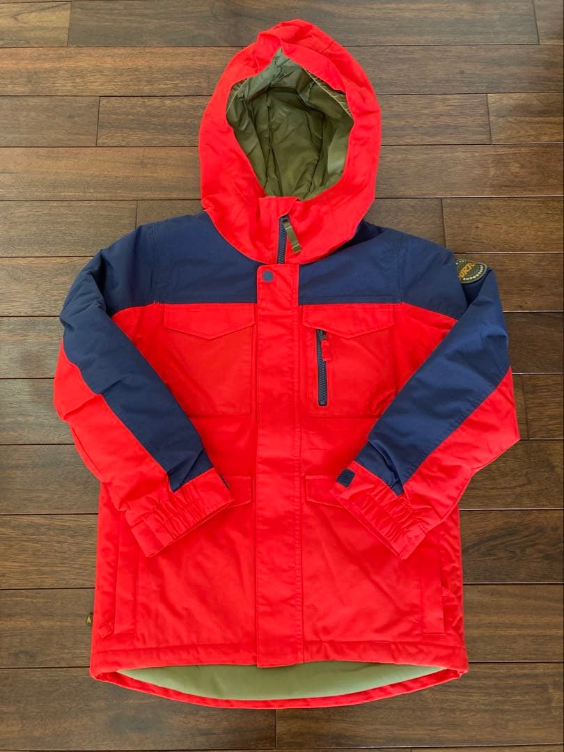 BURTON 子ども用 スノーボードウェア 赤/青