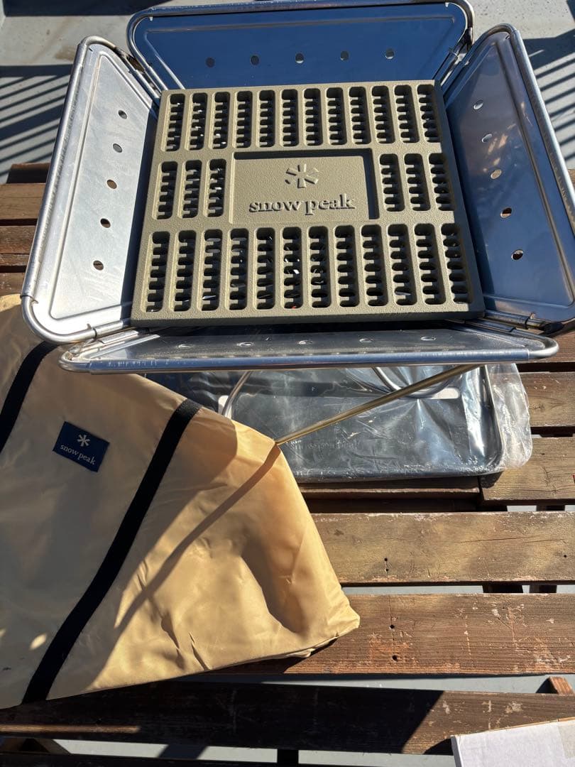  peak 焚き火台 L size 炭床　ベースプレート　袋　セット