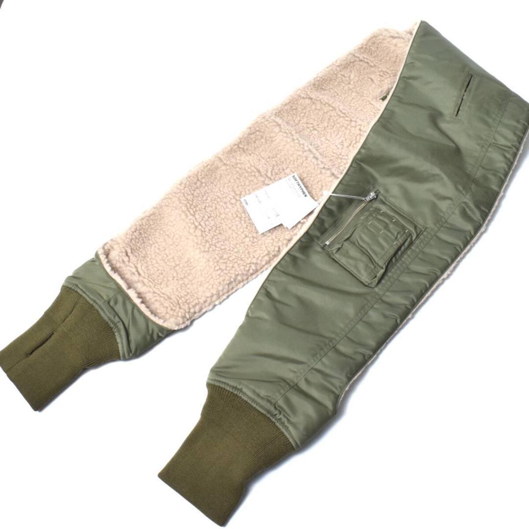 新品 SOFTHYPHEN MA-1 STOLE GLOVE マフラー オリーブ