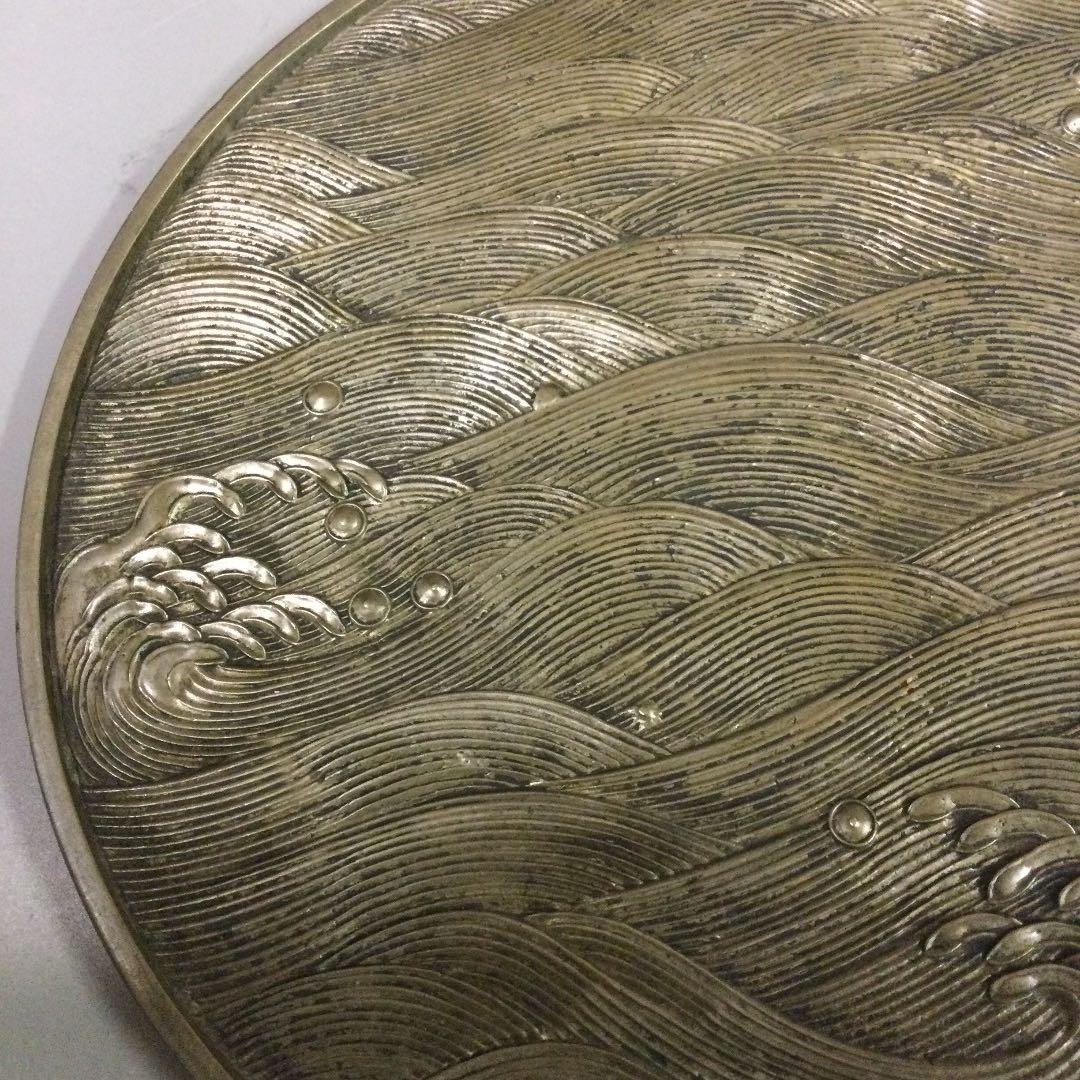 銅製手鏡、江戸初期、アンティーク