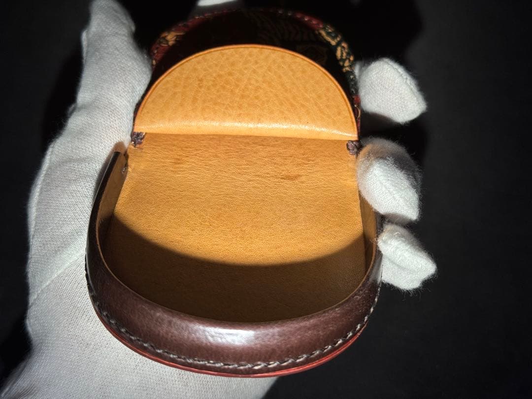 Drake's×GANZO 小銭入れ ダークブラウン 馬蹄 限定