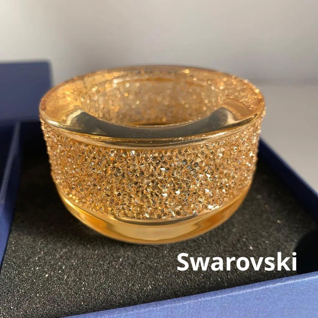 Swarovski ゴールド 正規品 ゴージャスキャンドルホルダー