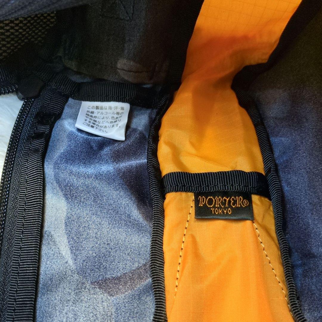 【超美品】PORTER　EFFECT　ポーチ L　ウッドランドネイビー　タグ付き