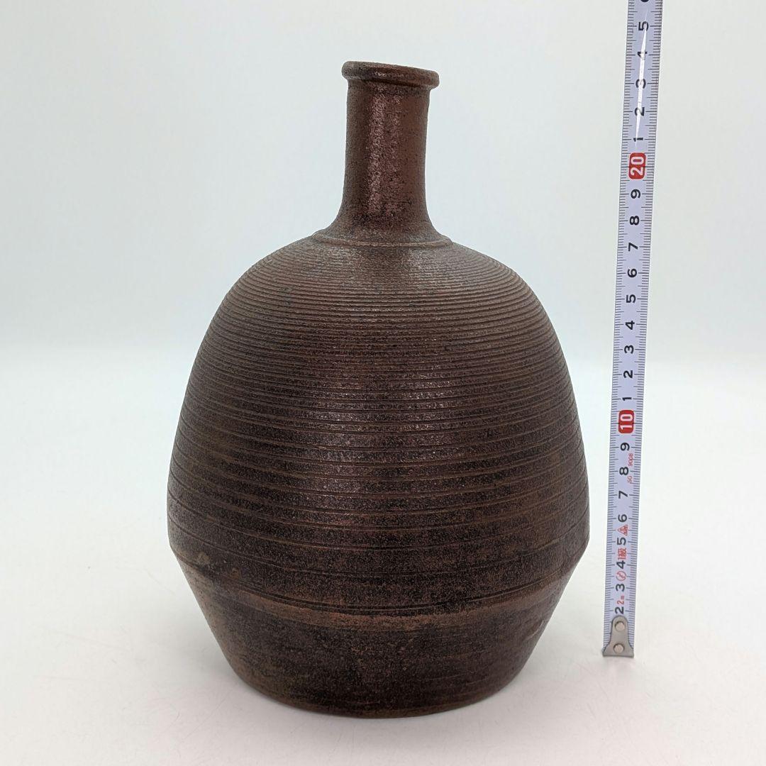 江戸末期 古備前 徳利 平八郎（木村泰武）の作 とっくり 花生 花瓶 備前焼