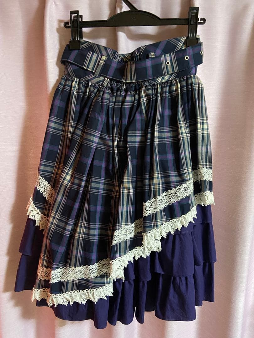 alice and the pirates タータンチェックスカート　ネイビー