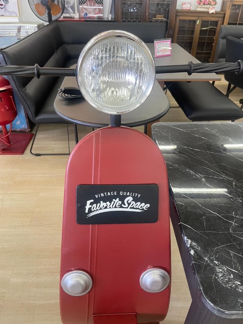 スクーター風キャビネット ラック オブジェ 花台 飾り棚 ラック バイク USA