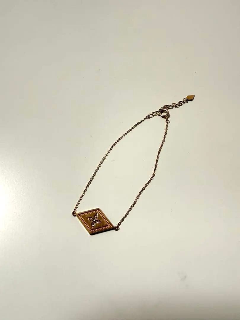 Jewelryツツミ ゴールド ダイヤモンド型ブレスレット