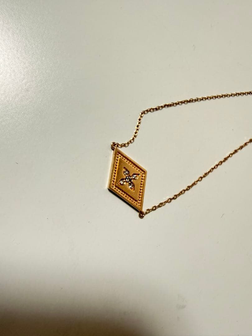 Jewelryツツミ ゴールド ダイヤモンド型ブレスレット