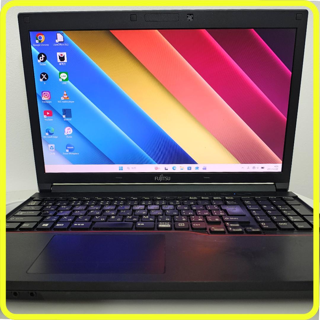 windows11　ノートパソコン⭐️SSD256GB　office　803