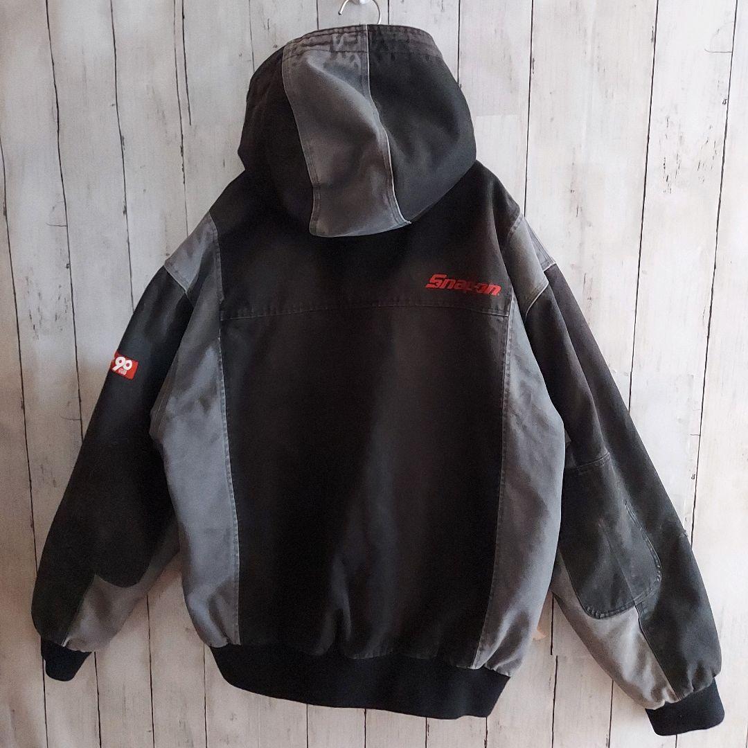 【Snap-on】スナップオン アクティブジャケット 刺繍 ダック地 XL 灰