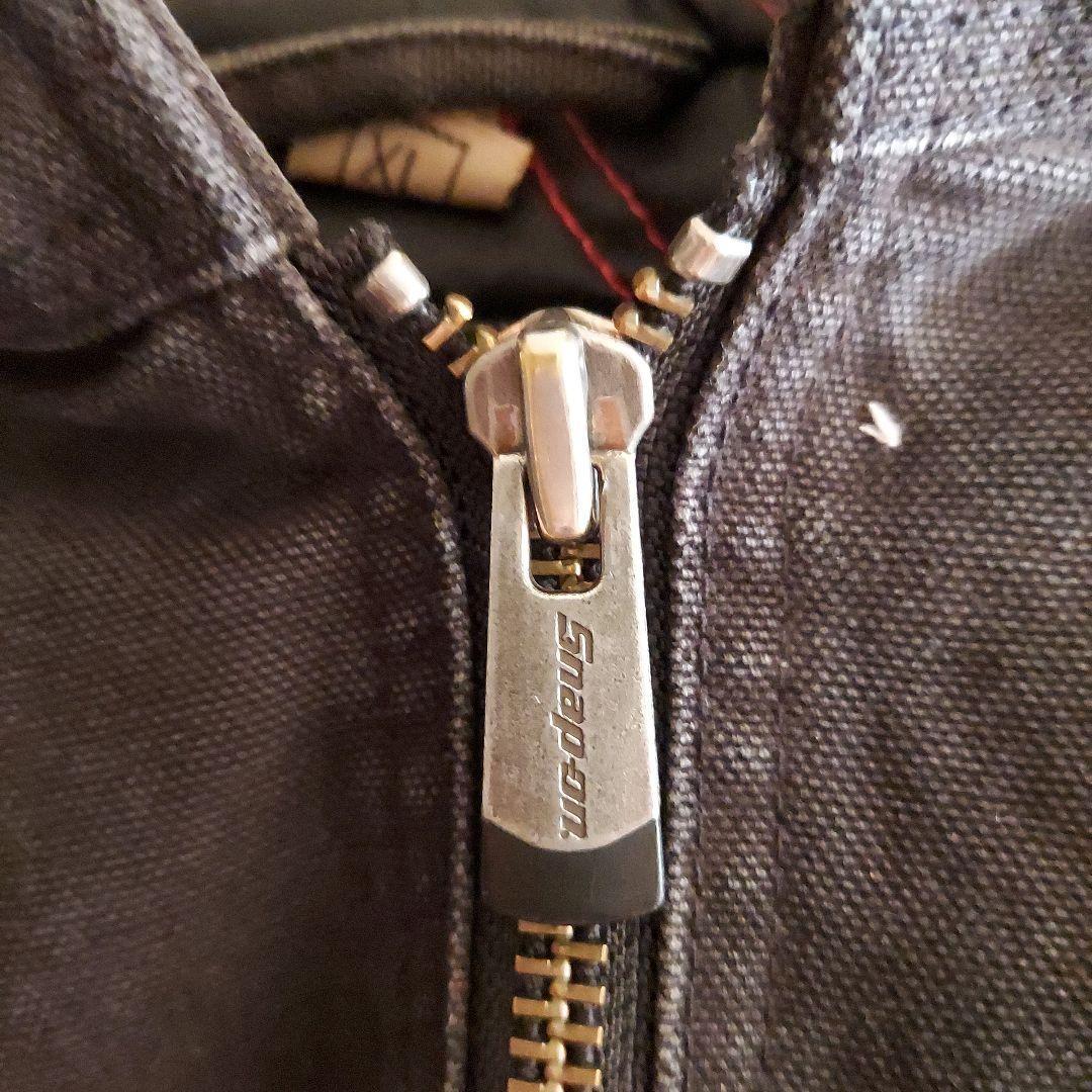 【Snap-on】スナップオン アクティブジャケット 刺繍 ダック地 XL 灰